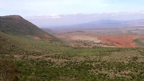 View of the rift valley Stock Footage 83242517