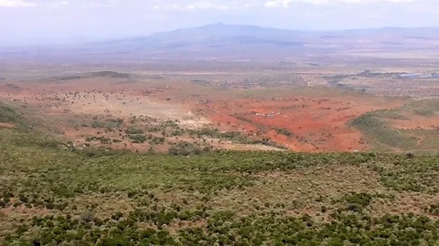 View of the rift valley Stock Footage 83242679