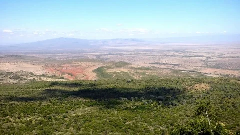 View of the rift valley Stock Footage 86114944