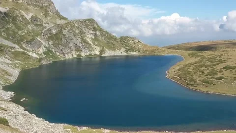 View of Rilas five lake hike Stock Footage 135273234