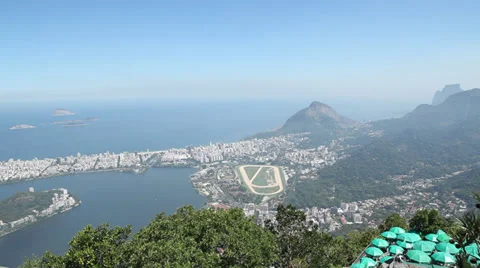 View Rio from Cristo, lagoa Stock Footage 37637152