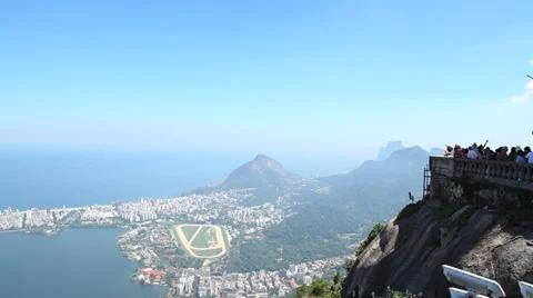 View Rio from Cristo, lagoa Stock-Footage 37661853