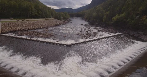 View of river and mountain Stock Footage 116790692