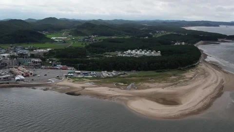 View of the river and mountain Video stock 310919731