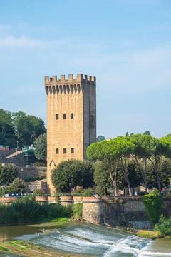 View of the river Arno in Florence Stock Photos