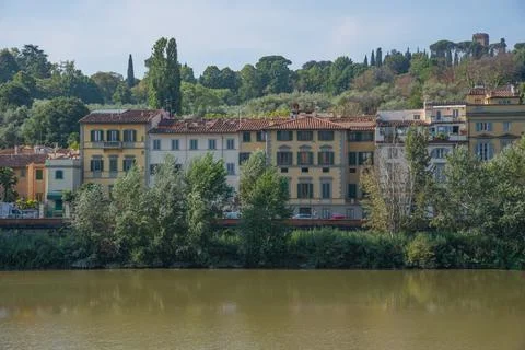 View of the river Arno in Florence Stock Photos