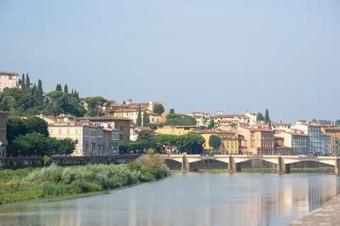 View of the river Arno in Florence Stock Photos