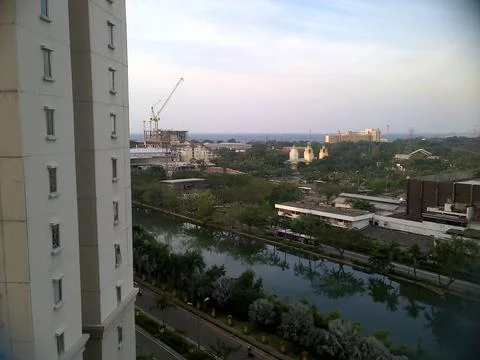 View of The River Below Stock Photos