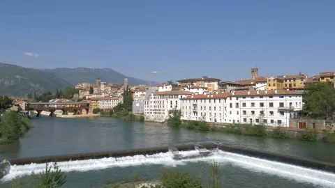 View to the river Brenta Stock Footage 89841358