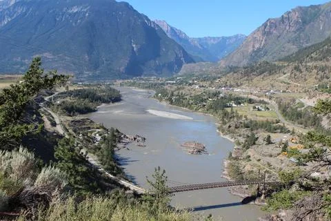 View on river in Canada Stock Photos