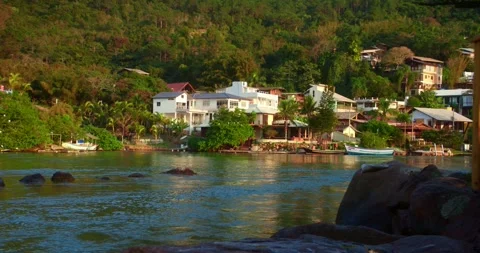 View of the River in The City Stock Footage 247460356