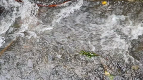 View of the river current seen from above Stock Footage 330409453