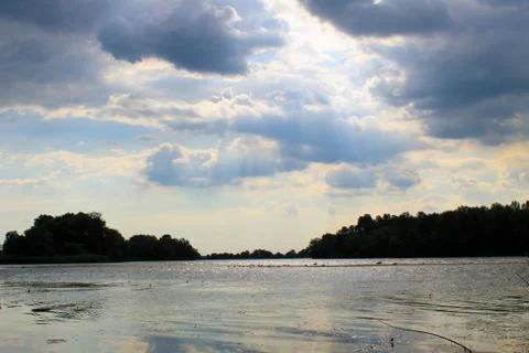 View on the river Dnieper Stock Photos