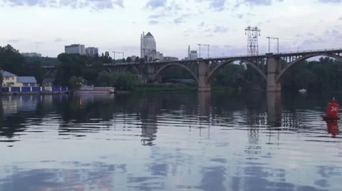 View from the river Stock Footage 50042283