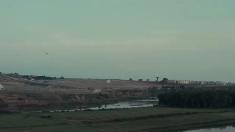 View of the river Stock Footage 132586730