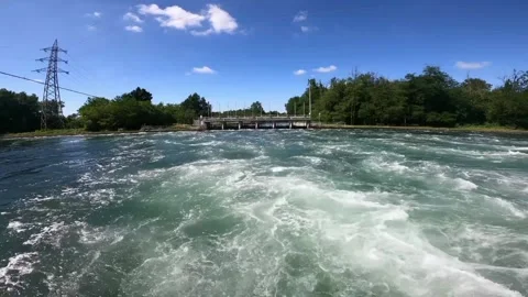 The view of the river Stock Footage 233756356