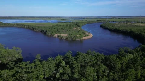 View of the river Stock Footage 248113579