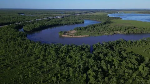 View of the river Stock Footage 248114422