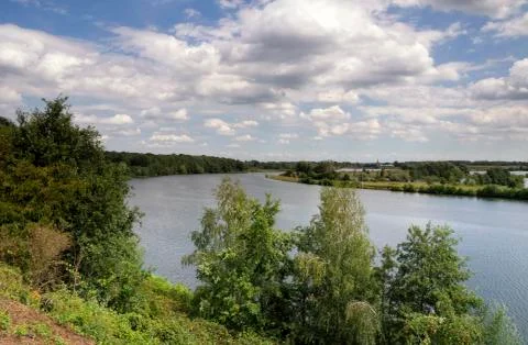 View at the river Maas Foto stock