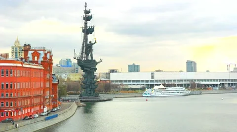 View of the River Moskva 스톡 동영상 43255847