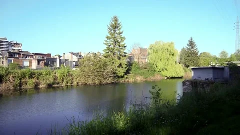View on the river no sound Stock Footage 310575601