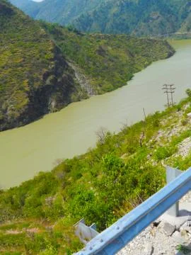 A view of the river Foto stock