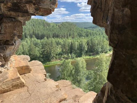 View on a river Stock Photos