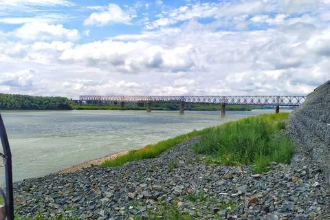 View of the river Foto stock