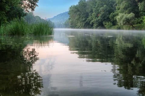 View of the river seversky donets Stock Photos