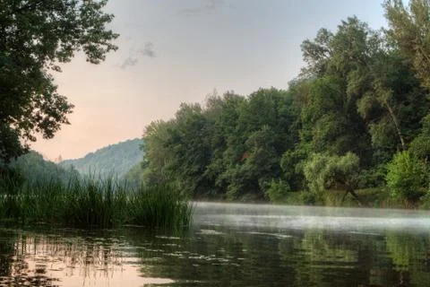 View of the river seversky donets Stock Photos