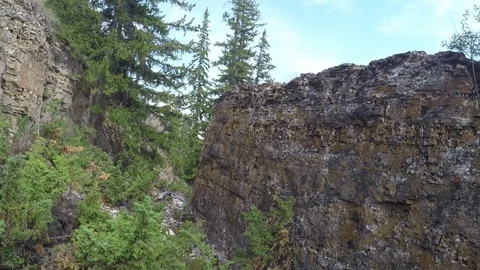 View of the river from the slope Stock Footage 69829290