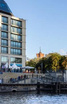 View of the river Spree from the side of the Berliner Dom Stock Photos