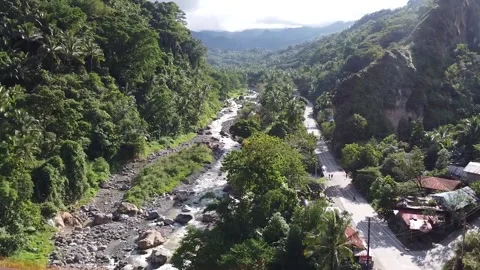 View of the river to sulfur ground Stock Footage 185281182