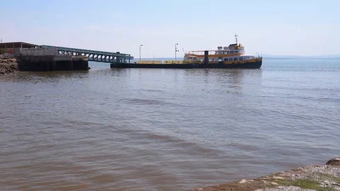 View on river Tejo, Lisbon Stock Footage 97451154