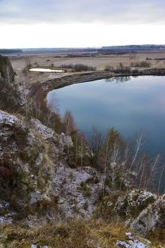 View of the river valley and the loop of the Sylva river from the rocks of th Photos