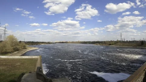 View of the river Volga Stock Footage 249313695
