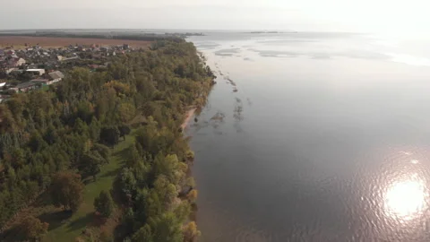 View Of The Riverside Stock Footage 287082681