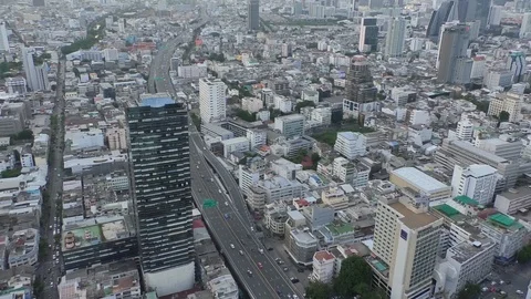 View of the road in Bangkok Stock Footage 112714035