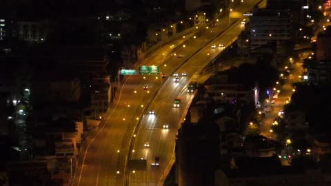View of the road in Bangkok Stock Footage 112714233