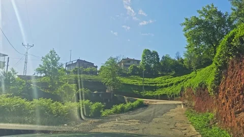 View a road with a car driving. Stock-Footage 282973045