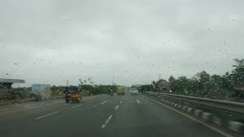 View of road from car windshield Stock-Footage 156954015
