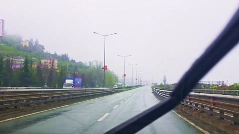 View of the road in the city Stock Footage 277171306