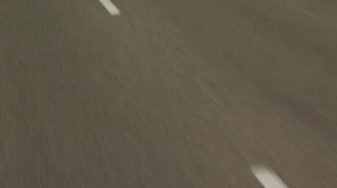 View Of The Road From A Classic Car 2 Video stock 19129447