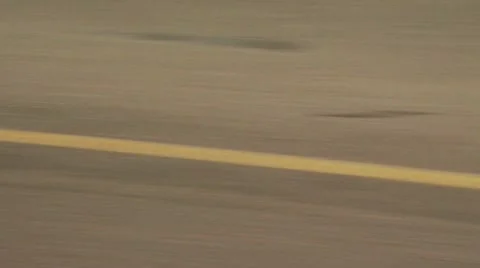 View Of The Road From A Classic Car Video stock 19126850