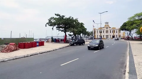View of Road in front of The Famous Mercado Modelo Stock Footage 44098087