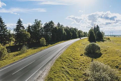 View of the road from a height Stock Photos