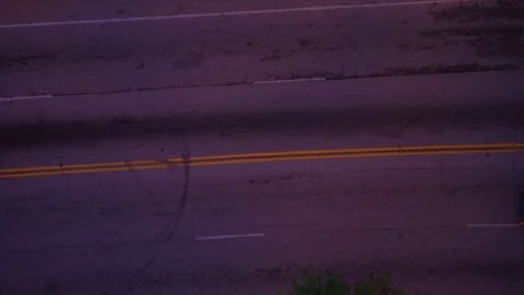 View of road junction traffic jam, car, and transportation in Atlanta, USA. Stock Footage 106274501