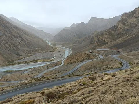 View of road from the mountain Stock Photos