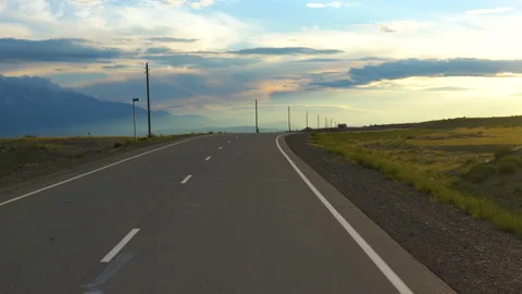 View of the road in the mountains. Video stock 93848144
