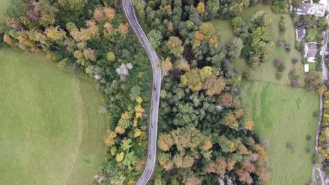 View of the road in the mountains 库存影片 142710110
